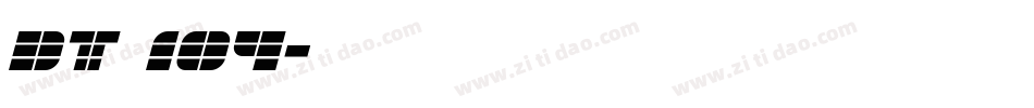 DT 104字体转换